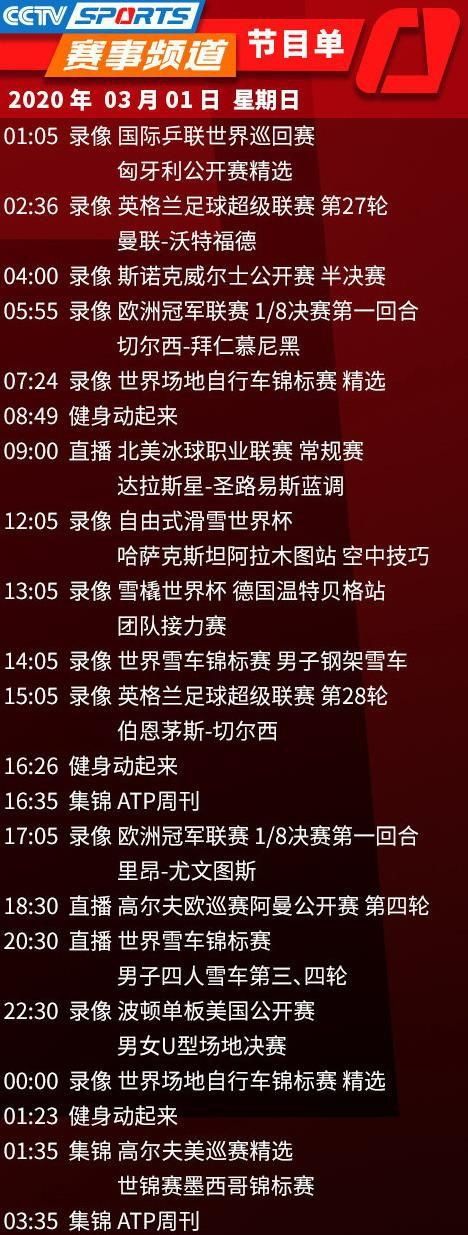 中国中央电视台CCTV-5节目表详解与指南