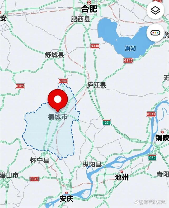 桐城地图最新论述分析解读
