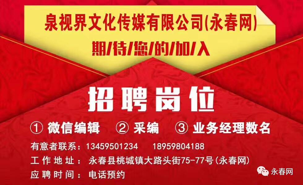 永春最新招聘信息全面概览